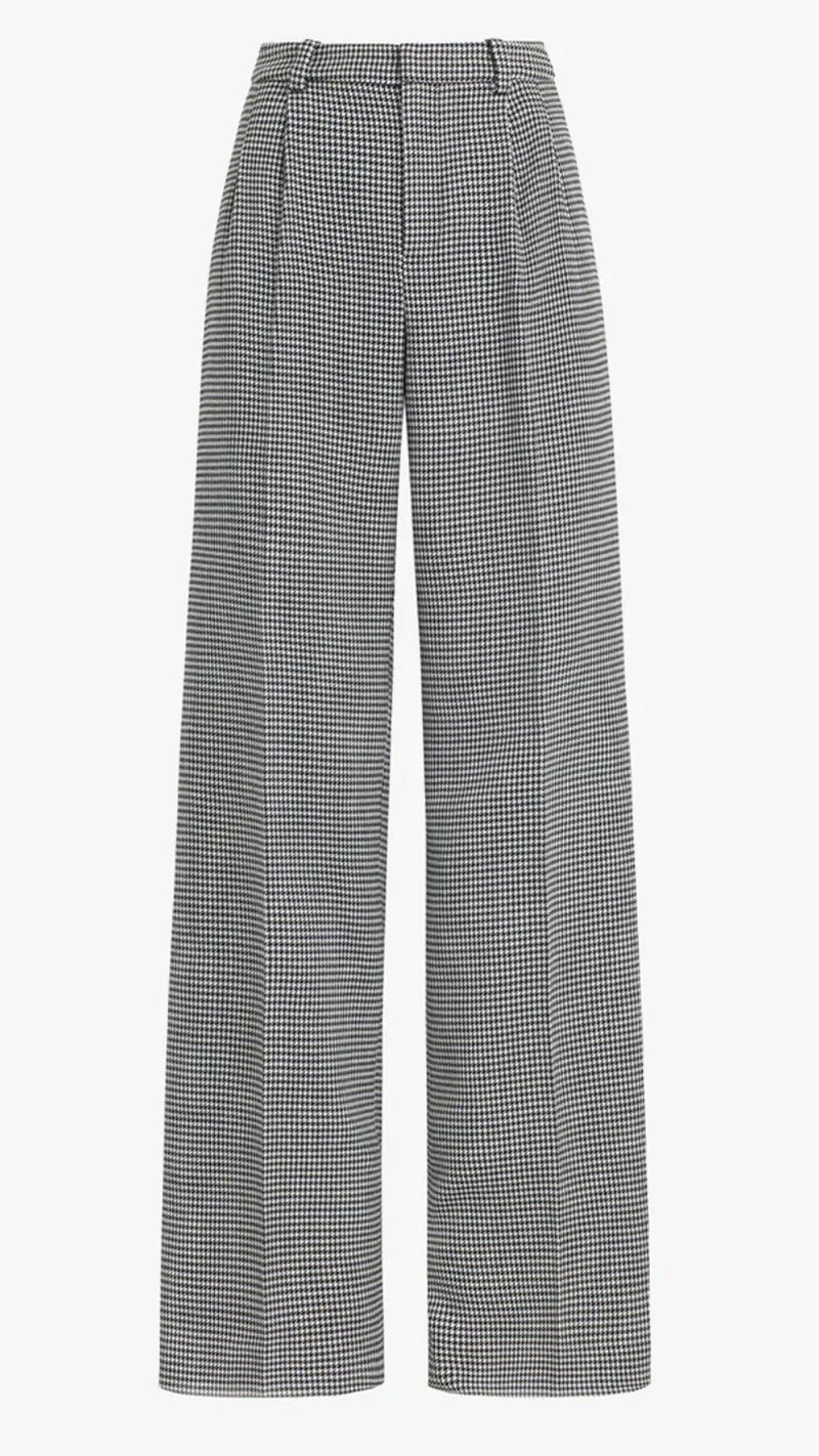 Favorite Daughter The Low Favorite Pant in Black and White Houndstooth