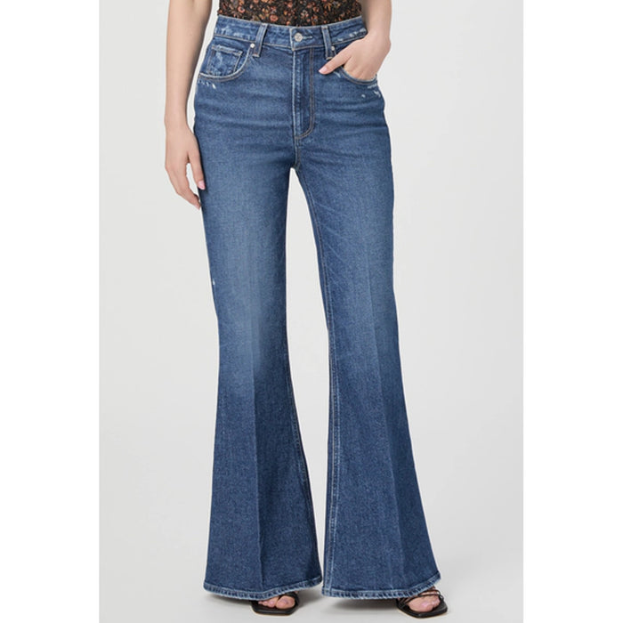 Paige Denim Charlie High Rise Flare Jean in Landmark