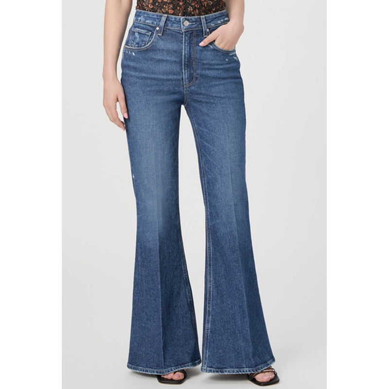 Paige Denim Charlie High Rise Flare Jean in Landmark