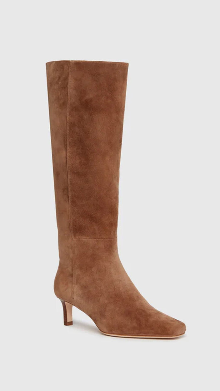 Paige Denim Ansley Suede Tall Boot in Truffle