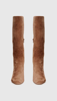 Paige Denim Ansley Suede Tall Boot in Truffle