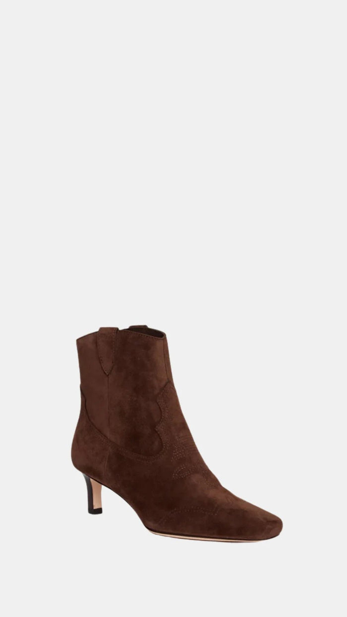 Paige Denim Adelyn Suede Ankle Boot in Chocolate