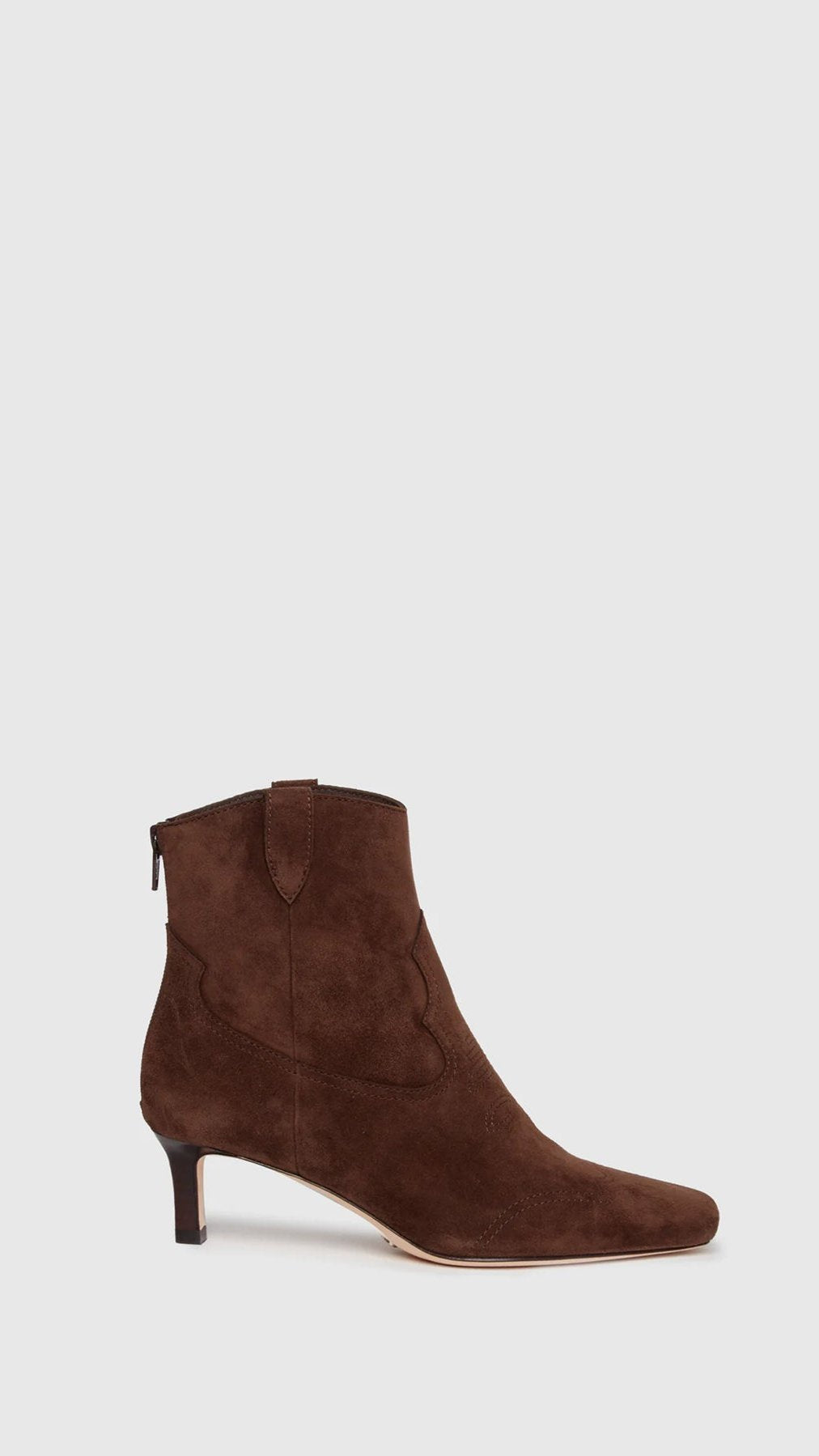 Paige Denim Adelyn Suede Ankle Boot in Chocolate