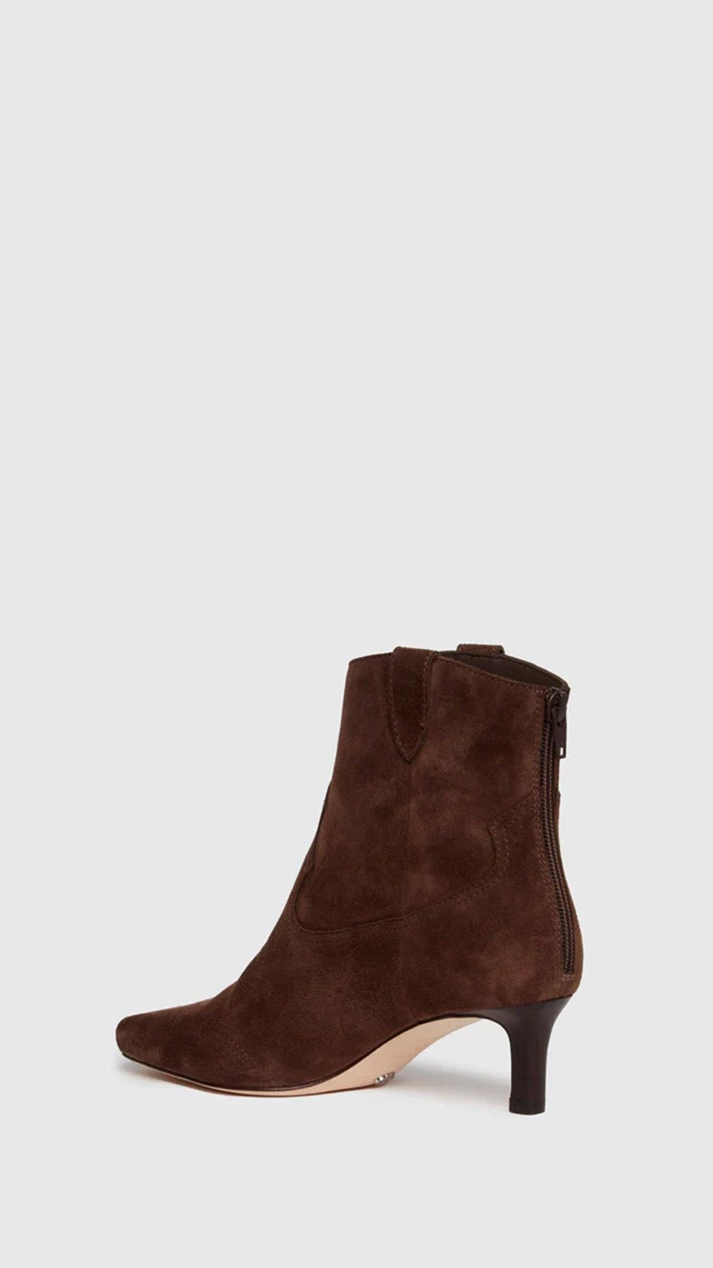 Paige Denim Adelyn Suede Ankle Boot in Chocolate