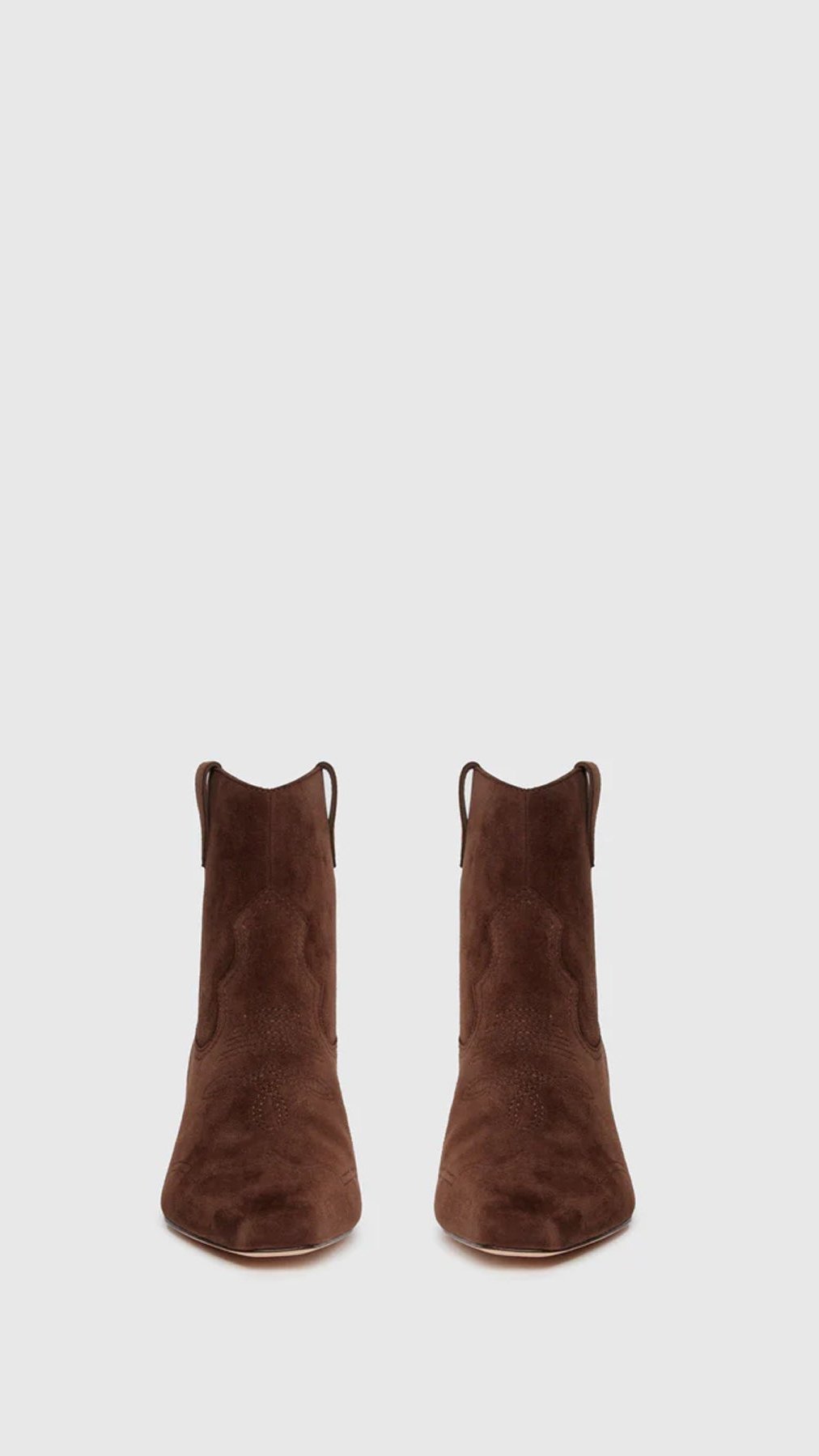 Paige Denim Adelyn Suede Ankle Boot in Chocolate