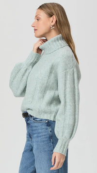 Paige Denim Roselia Wool Sweater in Ocean Marl