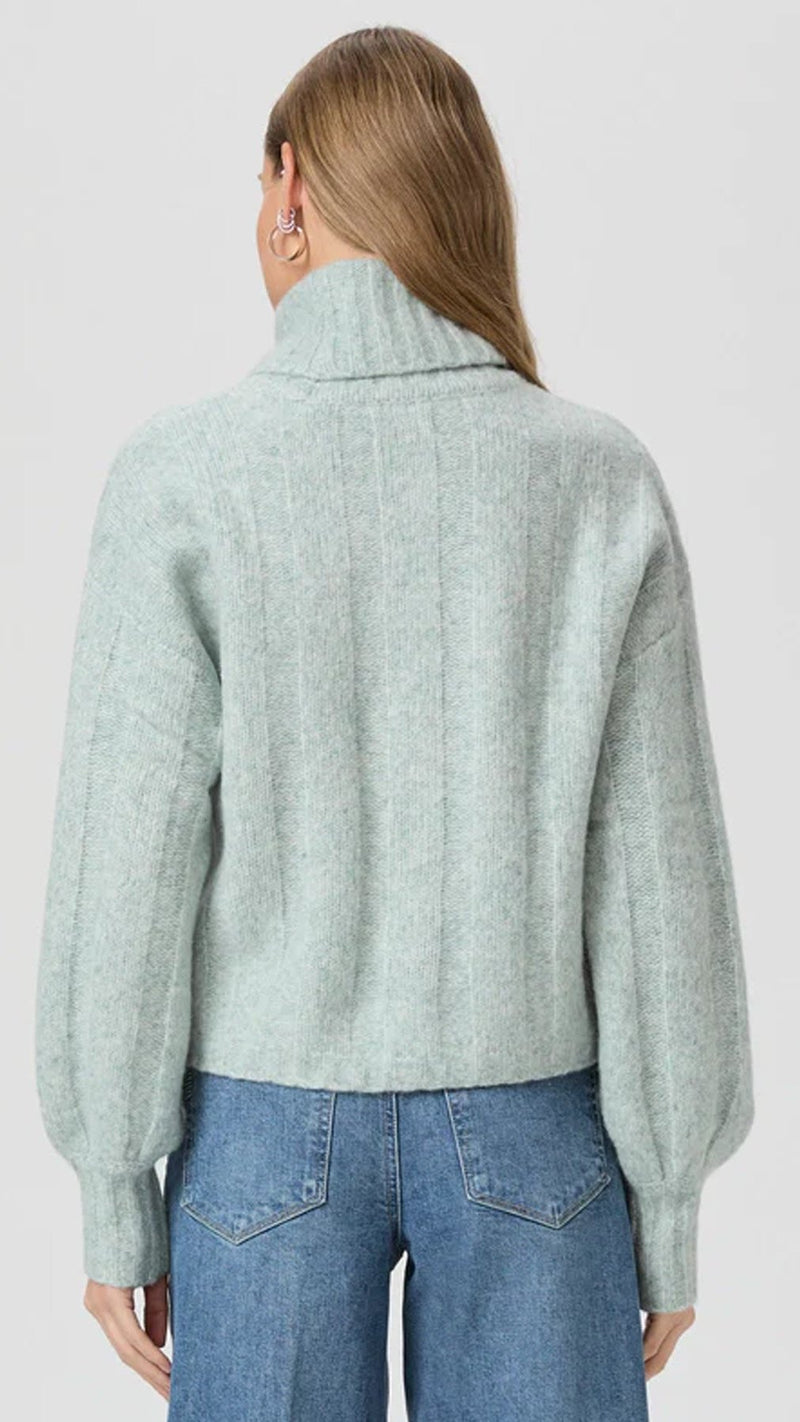 Paige Denim Roselia Wool Sweater in Ocean Marl