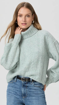 Paige Denim Roselia Wool Sweater in Ocean Marl