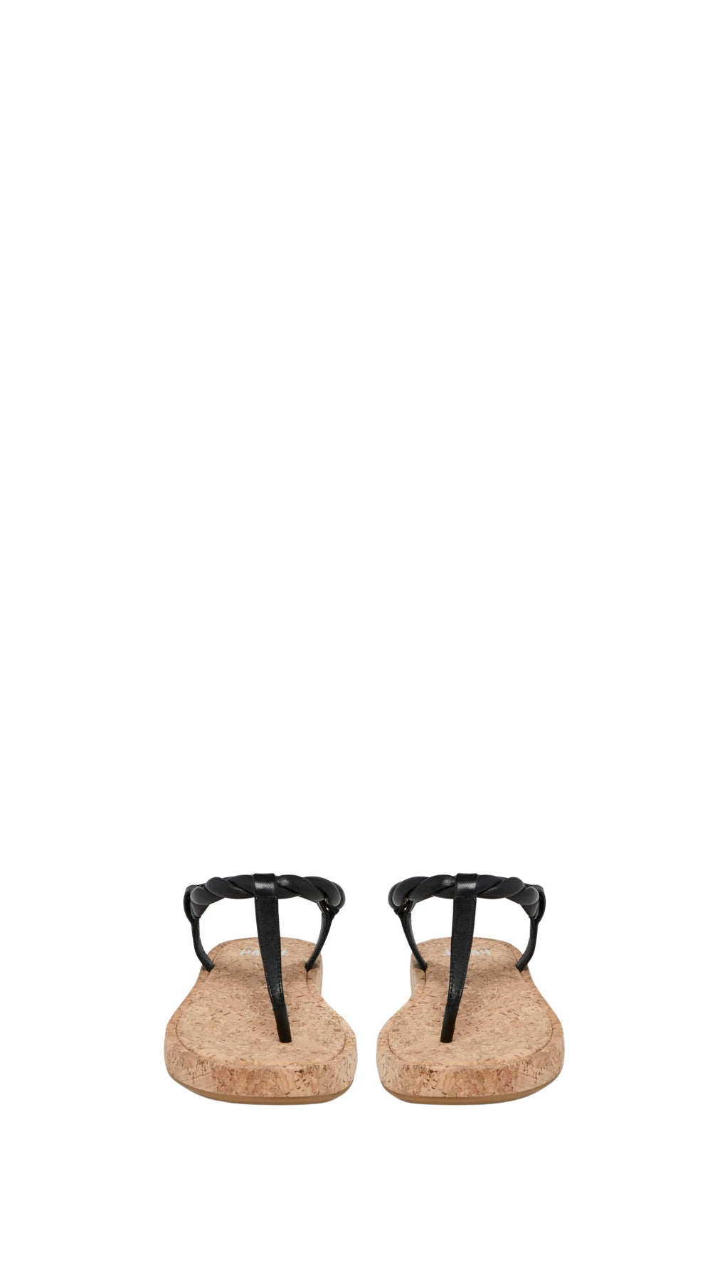 Paige Denim Dawn Twisted Strap Sandal in Black Leather