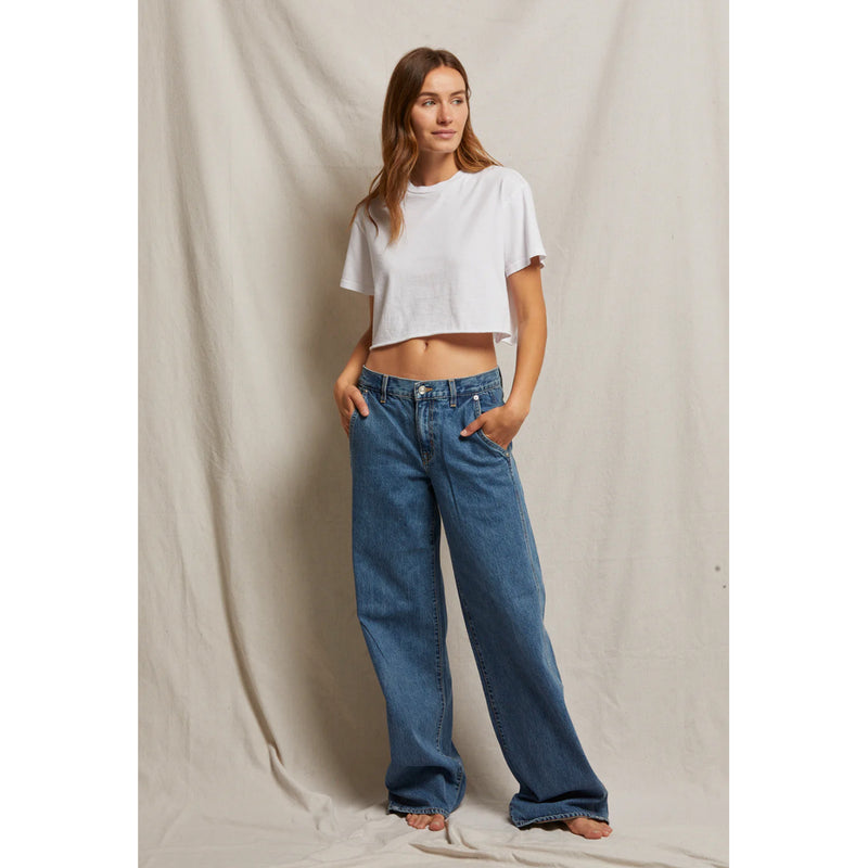 Perfect White Tee Courtney Cropped Tee in White