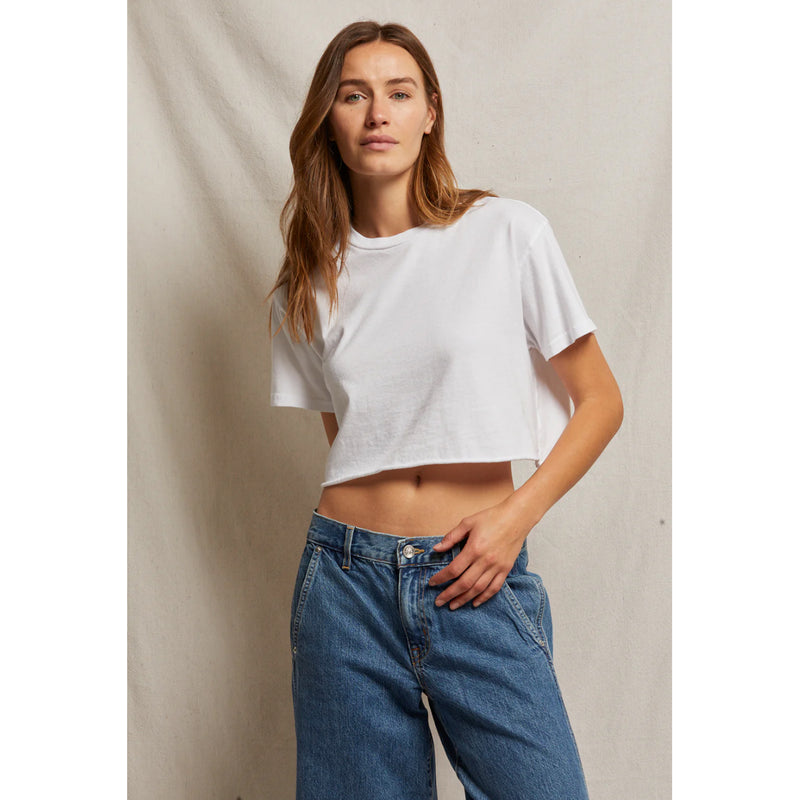 Perfect White Tee Courtney Cropped Tee in White