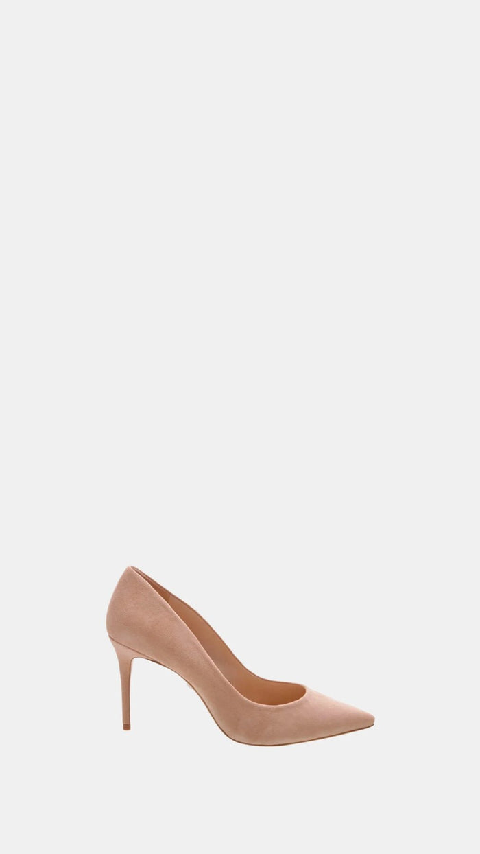 Schutz Lo Lou Pump in Honey Beige Suede