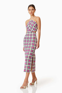 Elliatt Luna Crochet Midi Dress in Multi