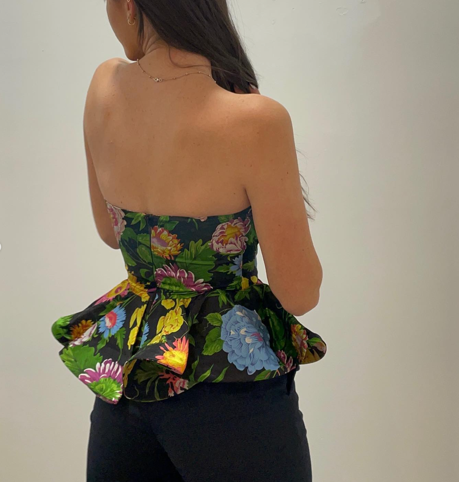 Ronny Kobo Tara Floral Peplum Top in Victoria Print – Suite 201