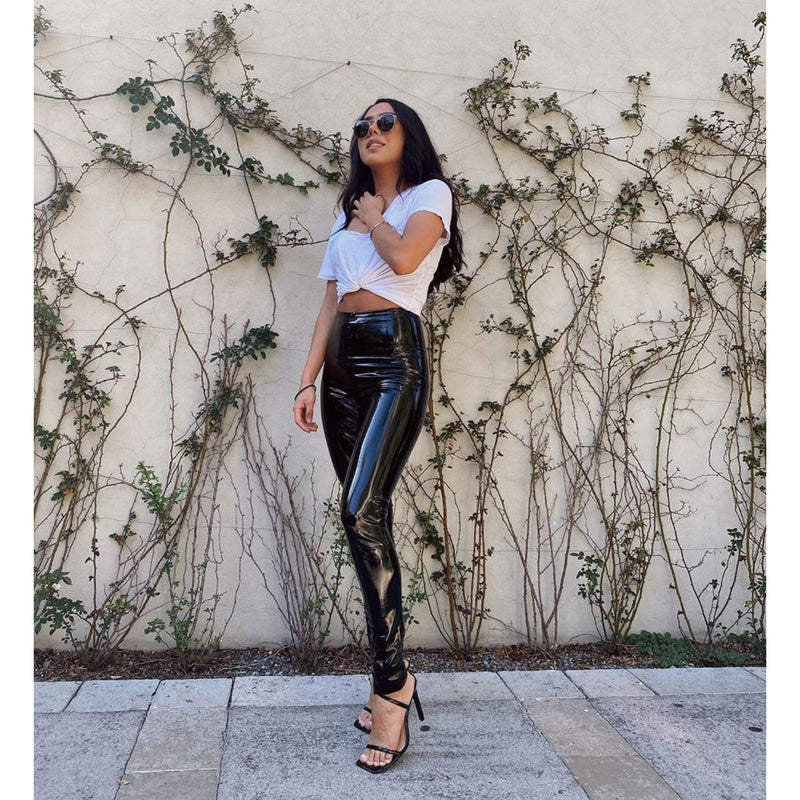Everyday Leather & Vinyl: Photo  Outfits with leggings, Shiny
