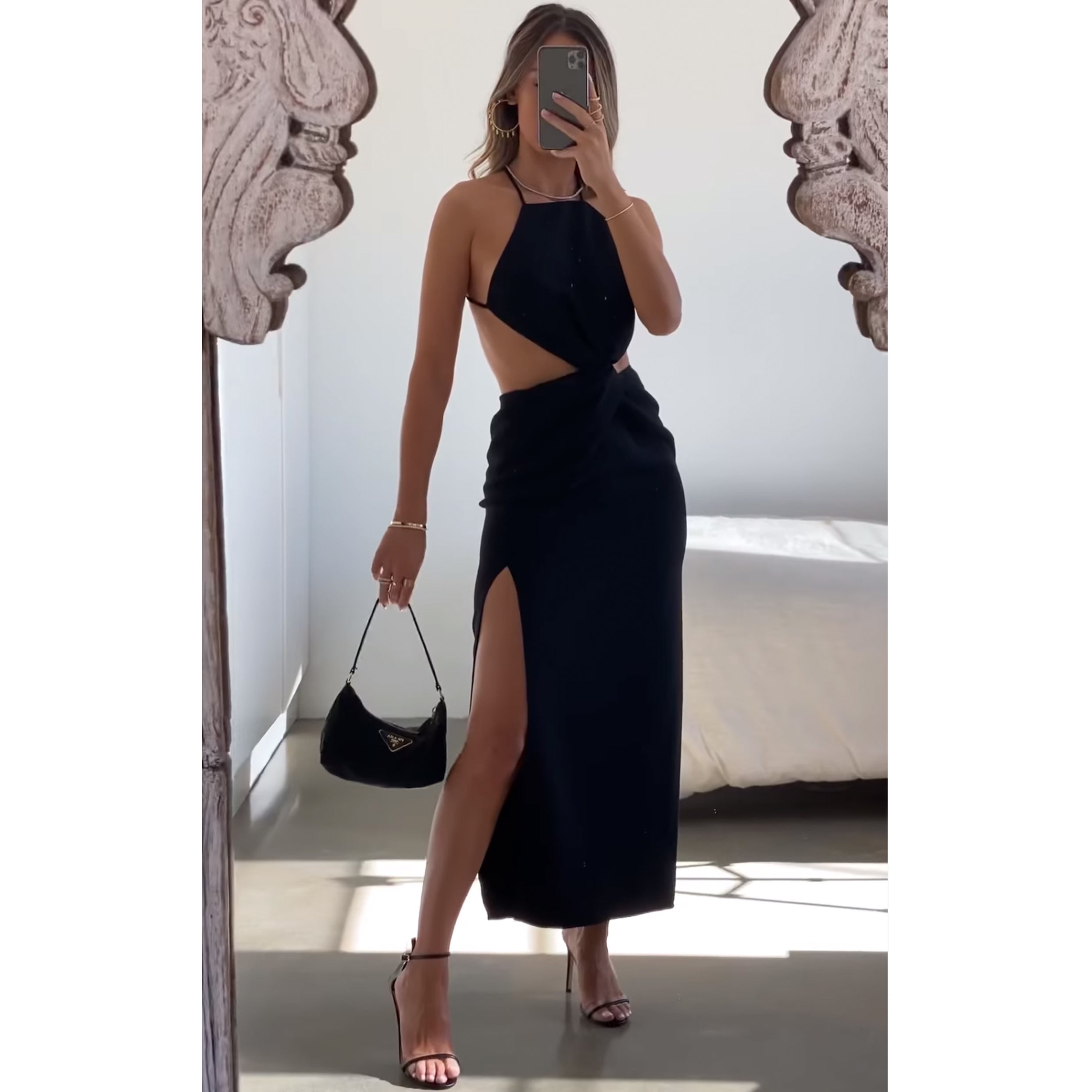 Ronny kobo shop black dress