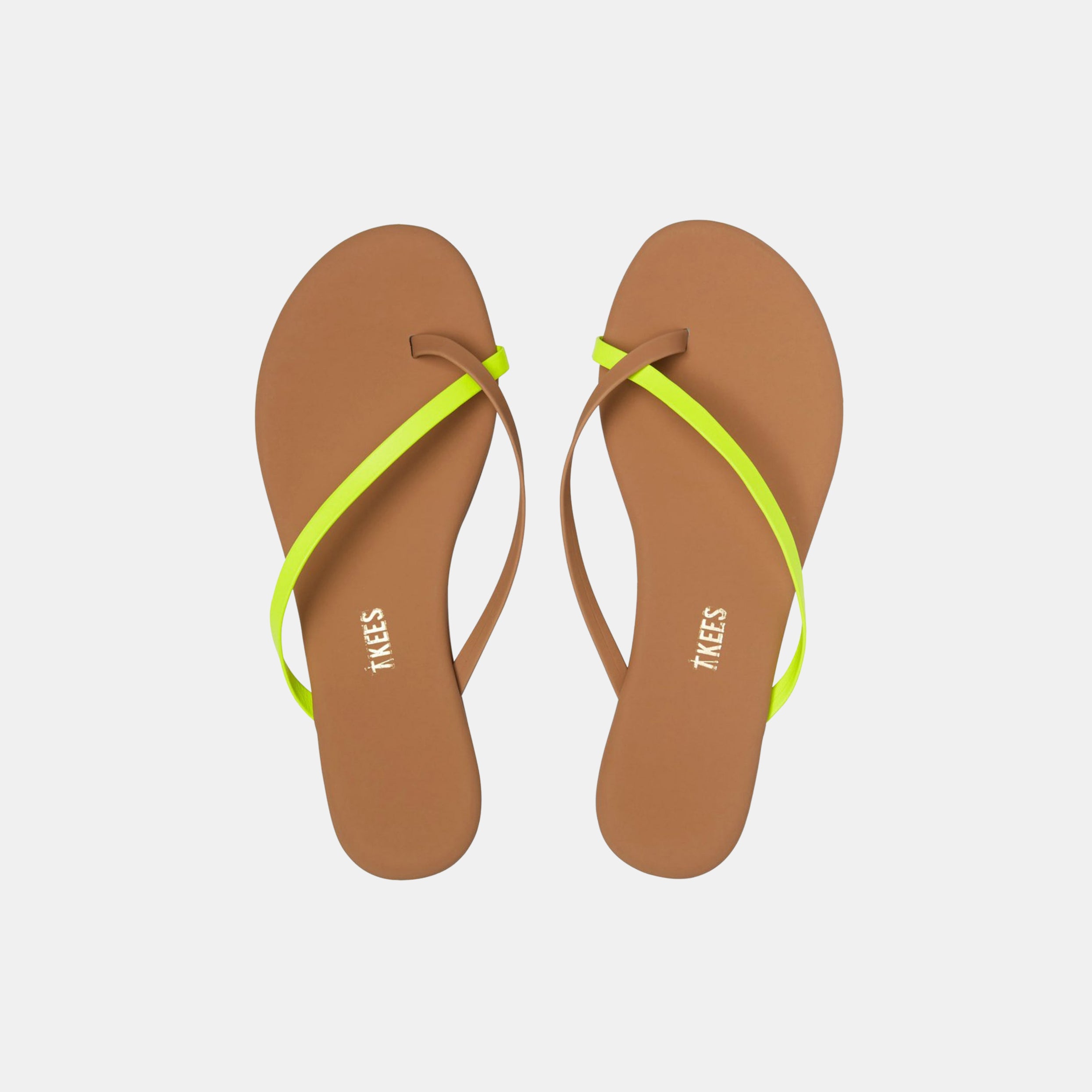 TKEES Riley Neon Yellow Sandal